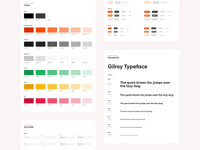 Moove - Design System Components animation components design system interaction design style guide typography ui