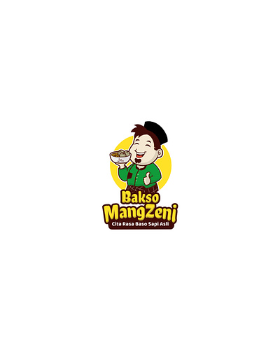 Bakso Mang Zeni's Brand Identity branddesign brandidentity branding foodlogo graphic design illustration logo logodesign