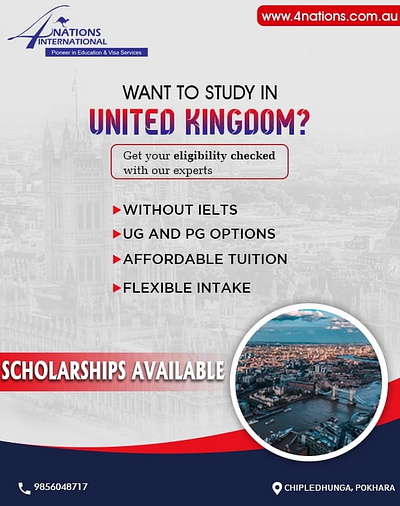 Study Abroad flyer. ads photoshop poster social study abroad study in the uk ui