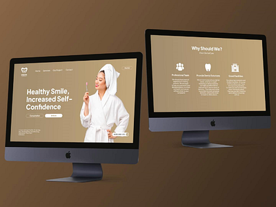 Dental Care Website Design & Management branding design graphic design landingpage redesign ui ux