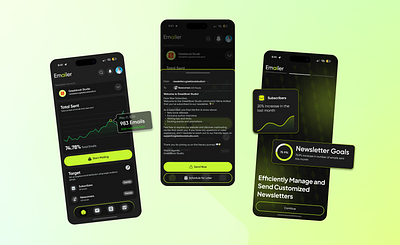Emailer - Mass email organization app app app design design mailer product design ui uiux