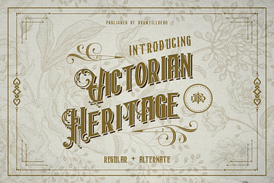 Victorian Heritage branding classic font font design font style victorian victorian era victorian style vintage