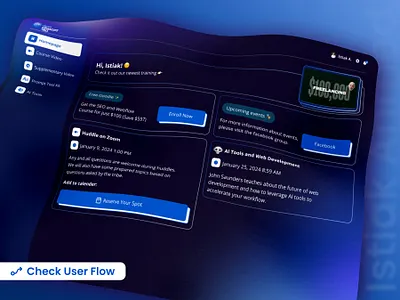 Dashboard design - Homepage Chatgpt chatgpt dashboard education homepage learning platform online class saas ui web design website