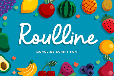 Roulline Monoline Font logotype