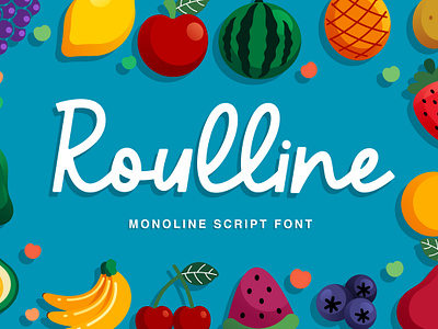 Roulline Monoline Font logotype