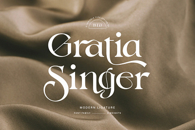 Gratia Singer aesthetic branding elegant font design font style modern typeface