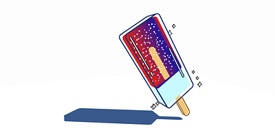 Frosty Stardust Popsicle 3d animation design graphic design illustration motion graphics ui ux vector