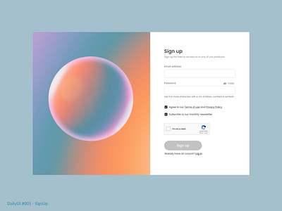 Sign in – Sign up Webdesign 001 dailyui dailyui001 signin signup ui webdesign