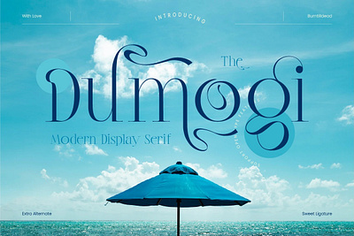 Dumogi aesthetic branding display elegant font font style modern serif typeface