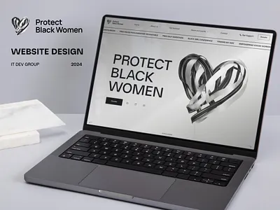 Protect Black Women - Website design ai branding design foundation futuristic minimalism ui uiux ux uxui web web design web site webdesign website website design