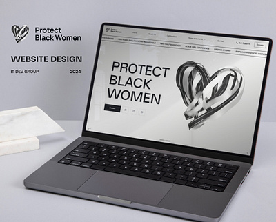 Protect Black Women - Website design ai branding design foundation futuristic minimalism ui uiux ux uxui web web design web site webdesign website website design