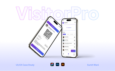 VisitorPro - App Design app design figma interface mobile design ui ui design uiux ux ux design