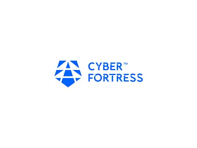 cyber fortress online security service logo conceptual cyber guard logo logo design logo designer logodesign modern online security service tech