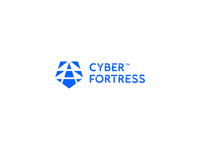 cyber fortress online security service logo conceptual cyber guard logo logo design logo designer logodesign modern online security service tech