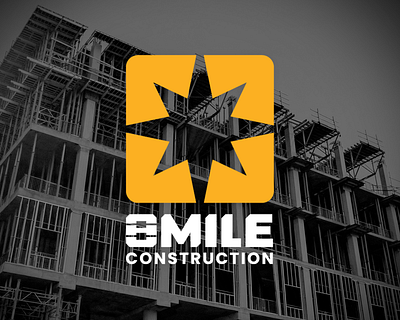 8 MILE CONSTRUCTION - Branding africa branding construction corporate design graphic design logo rebranding yellow