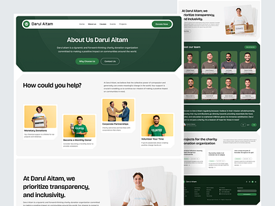 Darul Aitam - About us Page about us page agency artiflow charity community darul aitam donate education founders fundraising halal design healthcare landing page social support ui volunteer web web design website