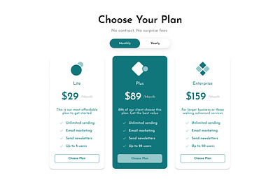 Pricing Page-Practice challenge design figma practice pricing page ui ui design