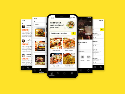 Food mobile App Design in Figma app design design dribble dribble car food app illustration mobile app progressive app ui