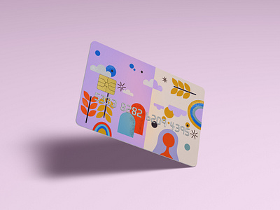 A generic credit card front view bank card branding card card design challenge credit card daily challenge debit card design graphic design illustration minimalistic ui