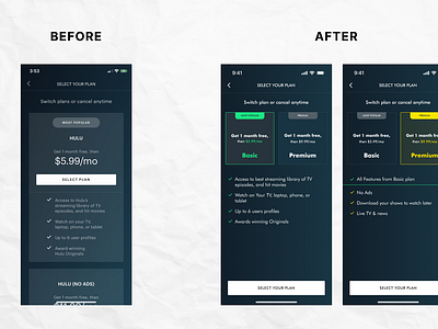 Pricing Redesign redesign ui