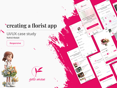 UI/UX case study- florist app app design case study florist florist app flower shop google ux design ui design