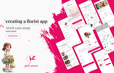 UI/UX case study- florist app app design case study florist florist app flower shop google ux design ui design
