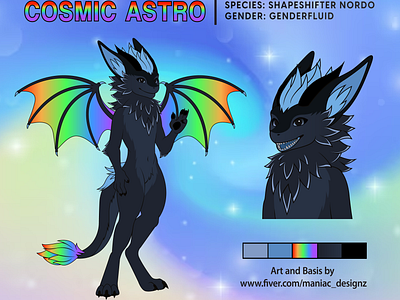 Nordragon Mini Ref Sheet Completed For Cosmic Astro @ Fiverr artcommission artcommissionopen artistonfiverr characterdesign commissionart commissionsopen creativeart customart digitalart furryart furryartist illustration maniac designz nardo nardo ref sheet nardragon stickerdesign