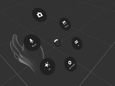 Spatial Pie Menu angular menu circular menu hand tracking interaction design microinteractions pie menu prototyping spatial computing spatial design spatial ui spatial ux unity 3d ux engineering virtual reality vr xr xr design
