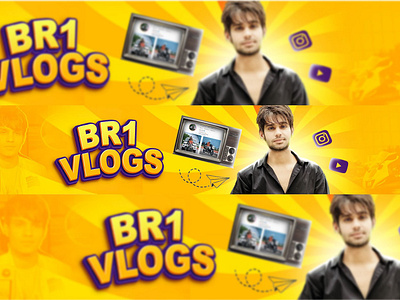 Youtube banners graphic design