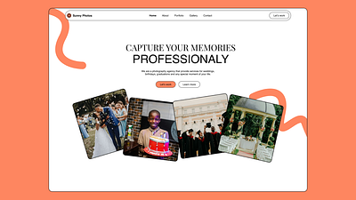 Photography portfolio website hero section branding design photography portfolio ui ui design uiux design ux design web design web inspiration