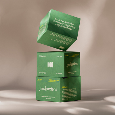 goodgardens. 2 3d art direction branding c4d cosmetics design logo modeling octane product render visualization viz