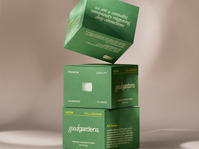 goodgardens. 2 3d art direction branding c4d cosmetics design logo modeling octane product render visualization viz