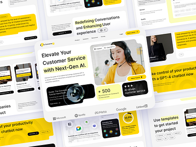 Converse Ai | Landing Page UX/UI Design ai landing page design customerservice interactiondesign landing page design techdesign ui ux ux ui design web design website design