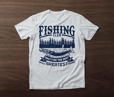 Fishing T-shirt Design branding custom t shirt design fishing t shirt illustration retro t shirt t shirt design typography t shirt design