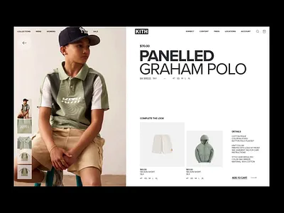 Kith Kids Summer Collection V2 animation apparel clothing ecommerce figma motion online shop store ui design uiux ux design