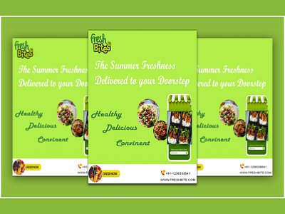 Advertisement design for fresh bites adspost design advertising advertising design banner design branding design graphic design graphic designer graphicdesigns poster poster design socialmedia post