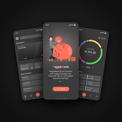 PiggieBank - Bank app app figma mobile ux