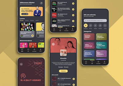 Podcast app app figma mobile ui ux