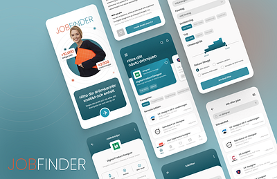 Jobfinder - Career app app figma mobile ui ux