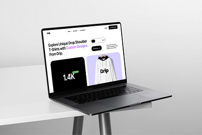 Drip E-Commerce Website 3d animation branding design mockup graphic design hero section design logo logo design mockups modern hero section motion graphics ui uiux website deisgn