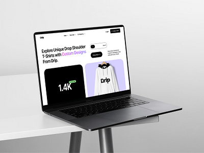 Drip E-Commerce Website 3d animation branding design mockup graphic design hero section design logo logo design mockups modern hero section motion graphics ui uiux website deisgn