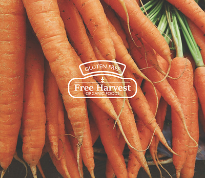 Free Harvest-Organic Food Company branding design graphic design logo logodesign packagedesign packaging