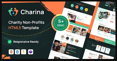 Charina – Charity and Nonprofit HTML5 Template #business, volunteer