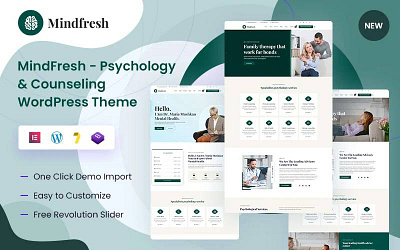 MindFresh – Psychology & Counseling WordPress Theme business center clinic counseling dental dentist doctor health healthcare hospital medical medicine nurse psychology services