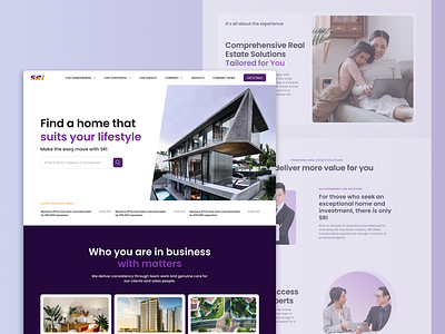 Realtor Agent Corporate Website branding corporate website design landing page real estate realtor responsive design ui ux