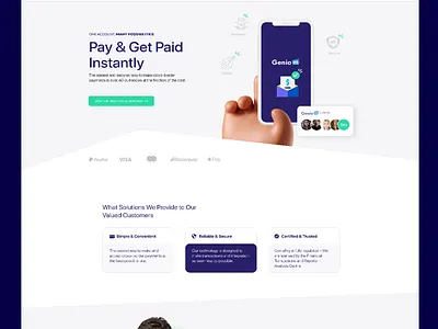 Genio Website 3d animation graphic design logo motion graphics ui