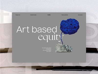 Matis — Brand identity art direction brand identity branding contemporary art design graphic design grey header homepage laurène calvez neutral palette private equity ui ui projection