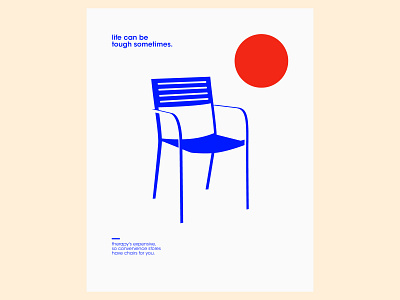 Chair poster concept - Minimal Bauhaus Design ads bauhaus bauhaus design branding chair graphic design illustration logo poster poster design print print ad