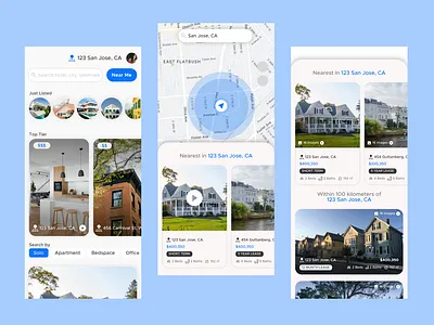 Real Estate / Rental App app mobile app real estate real estate rental app ui