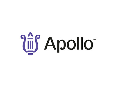 Apollo apollo branding design god greece greek logo logoaze logotype lyre mark marketplaces symbol